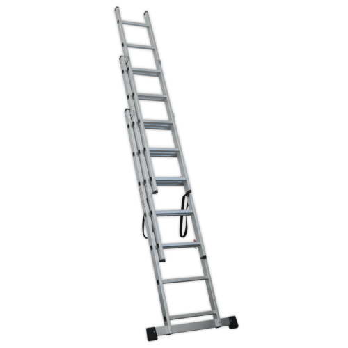 Aluminium Extension Combination Ladder 3x7 EN 131 4 ACL307.V2 STRAIGHT EXTENDED