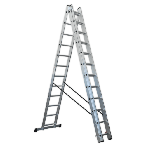 Aluminium Extension Combination Ladder 3x12 EN 131 2 ACL312.V3 A FRAME