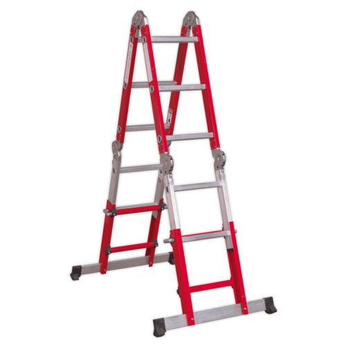 Aluminium Multipurpose Ladder EN 131 Adjustable Height 3 AFPL2 A FRAME