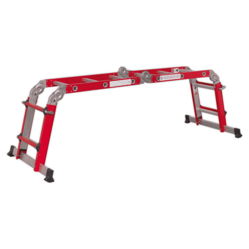 Aluminium Multipurpose Ladder EN 131 Adjustable Height 5 AFPL2 COMPACT PLATFORM