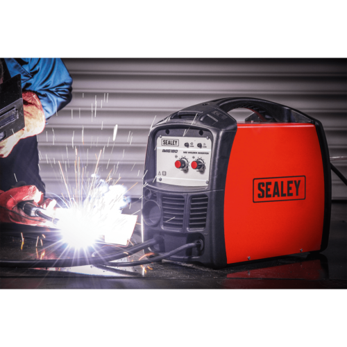 MIG Welder Inverter 180A 3 IMIG180 ACT IN USE