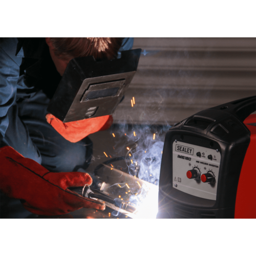 MIG Welder Inverter 180A 4 IMIG180 ACT MASK IN USE