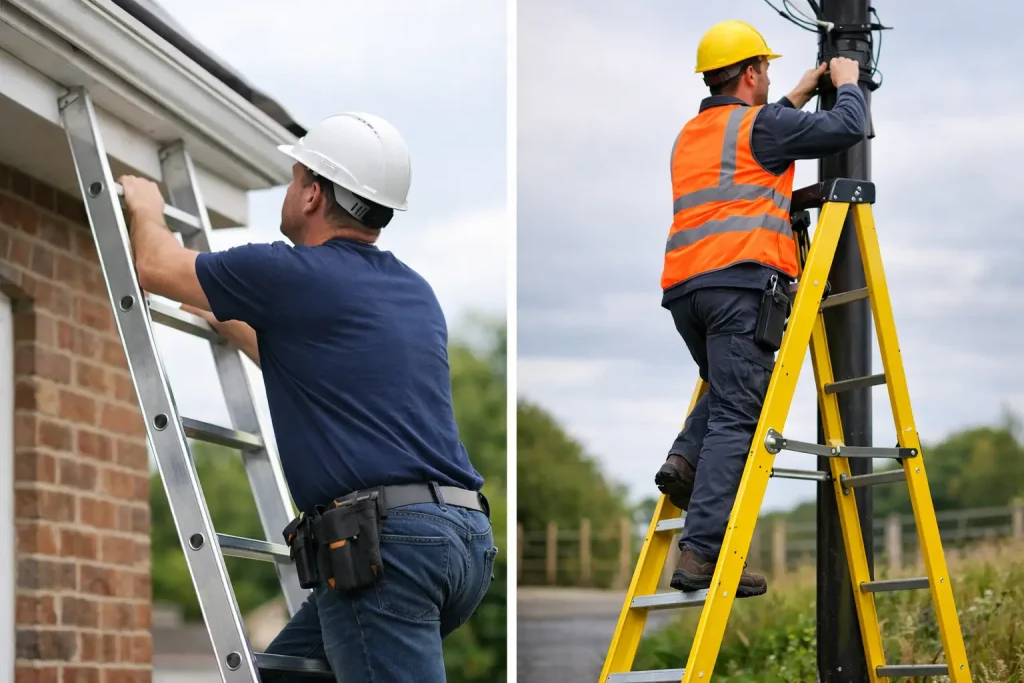 Aluminium vs Fibreglass Ladders Compared