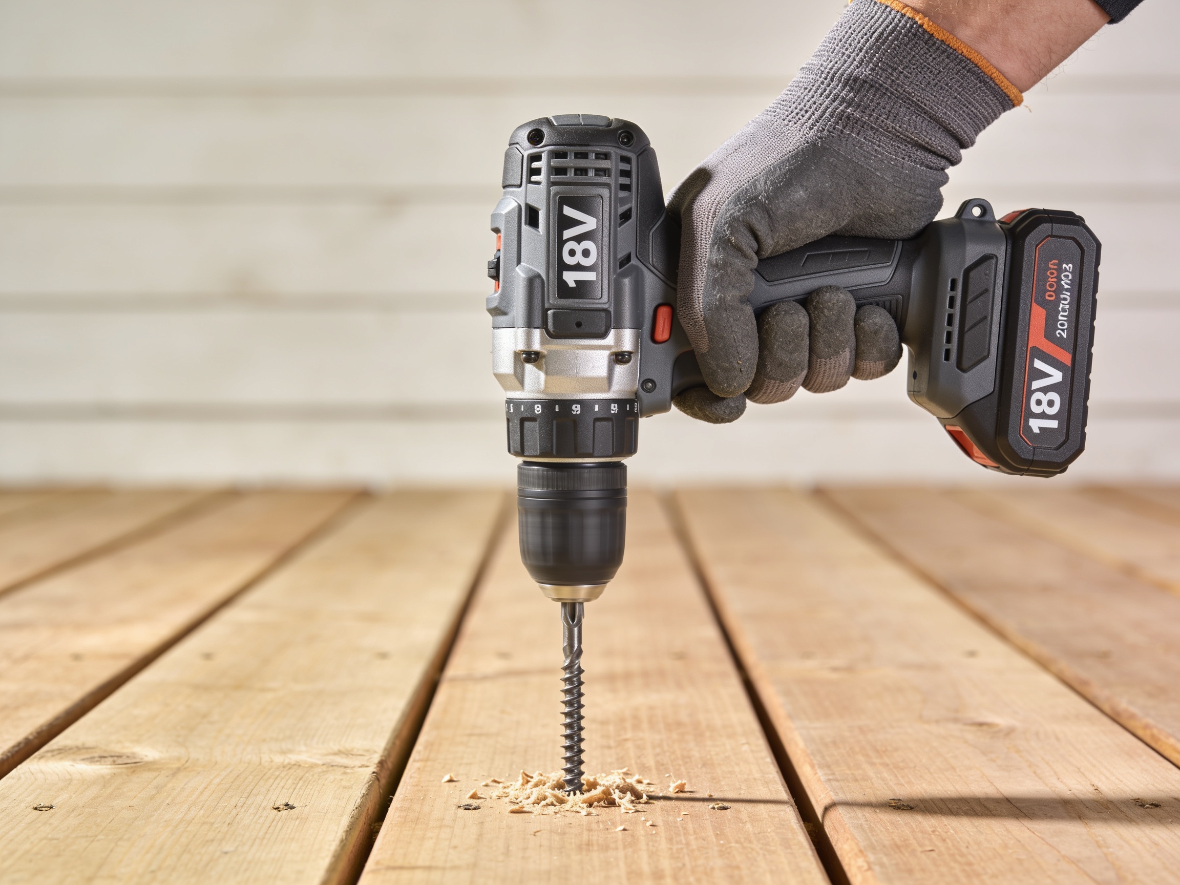 Impact Driver vs Drill: Which Do You Need? 2 Cordless impact driver driving a screw into timber decking
